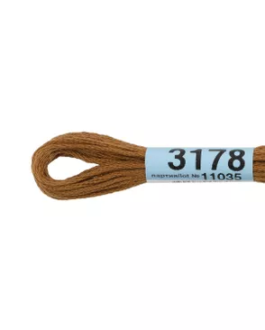 Нитки для вышивания мулине ( 3173-6115 ) 100% хлопок 24x8м арт. ГММ-7949-12-ГММ0022886
