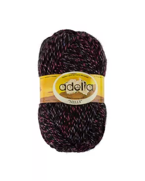 Пряжа ADELIA "NELLY" 70% шерсть, 30% акрил 5 х 100 г 100 м ± 5 м арт. ГММ-101377-19-ГММ021940512732