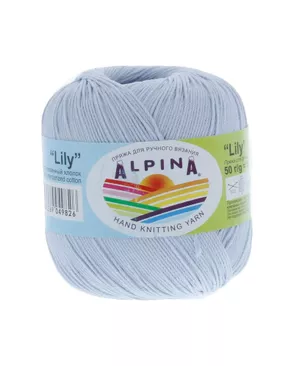 Пряжа ALPINA "LILY" 100% мерсеризованный хлопок 10 х 50 г 175 м ± 5 м арт. ГММ-101431-12-ГММ019237199082