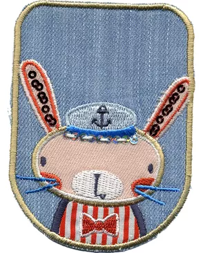 Термоаппликация HKM "Кролик-моряк" арт. ГЕЛ-1076-1-ГЕЛ0082087