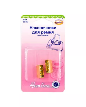 Наконечник для ремня ш.2см 2шт арт. ГЕЛ-1342-1-ГЕЛ0129884