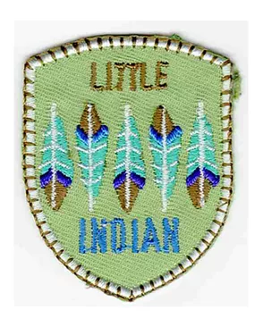 Термоаппликация HKM "Little Indian Button grn" арт. ГЕЛ-4505-1-ГЕЛ0085878