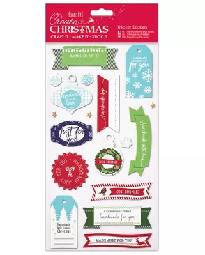 Набор стикеров "Handmade" Create Christmas арт. ГЕЛ-9694-1-ГЕЛ0107136