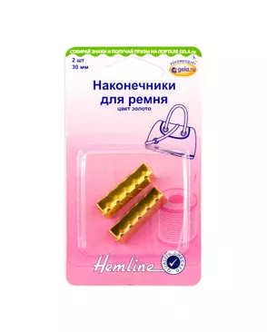 Наконечник для ремня ш.3см 2шт арт. ГЕЛ-23278-1-ГЕЛ0129887
