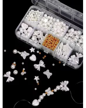 Набор бусин MAGIC 4 HOBBY Микс цв.белоснежный уп.502шт арт. МГ-134688-1-МГ1710447