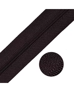 Молния MaxZipper рулонная СП#3 цв.F304 т.коричневый уп.400м арт. МГ-114745-1-МГ0621517