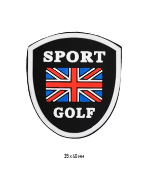 Аппликация пришивная SPORT GOLF 3,5х4см цв.мульти уп.20шт арт. МГ-114868-1-МГ0637186