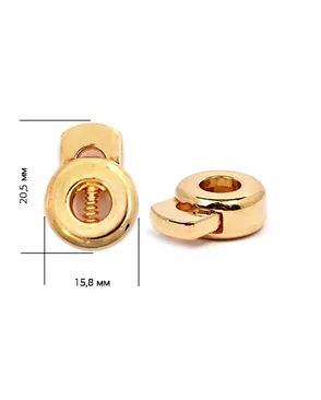 Фиксатор металл OR.0305-5172 р.1,58х2,5см (золото) 100шт арт. МГ-79887-1-МГ0501699
