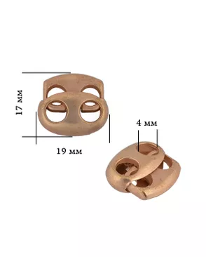 Фиксатор металл OR.0305-5353 р.1,7х1,9см (золото) арт. МГ-81206-1-МГ0740035