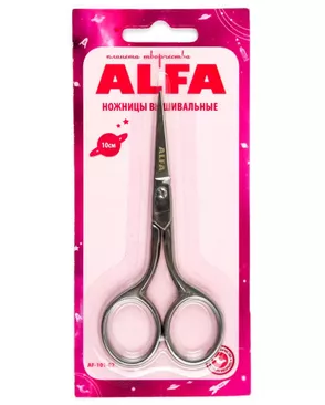 Ножницы ALFA вышивальные, 10 см арт. СВКТ-7064-1-СВКТ0028410
