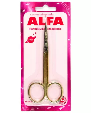 Ножницы вышивальные, 10 см, ALFA арт. СВКТ-7065-1-СВКТ0028411