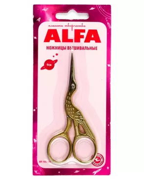 Ножницы вышивальные, 9 см, ALFA арт. СВКТ-7066-1-СВКТ0028412