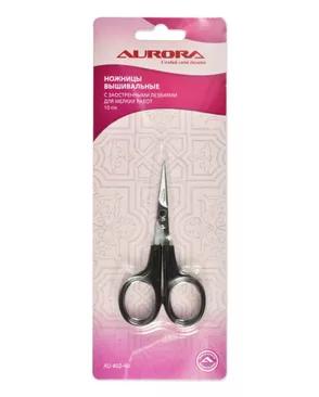 Ножницы вышивальные с заостренными кончиками 10см Aurora AU 402-40 арт. СВКТ-8353-1-СВКТ0031511