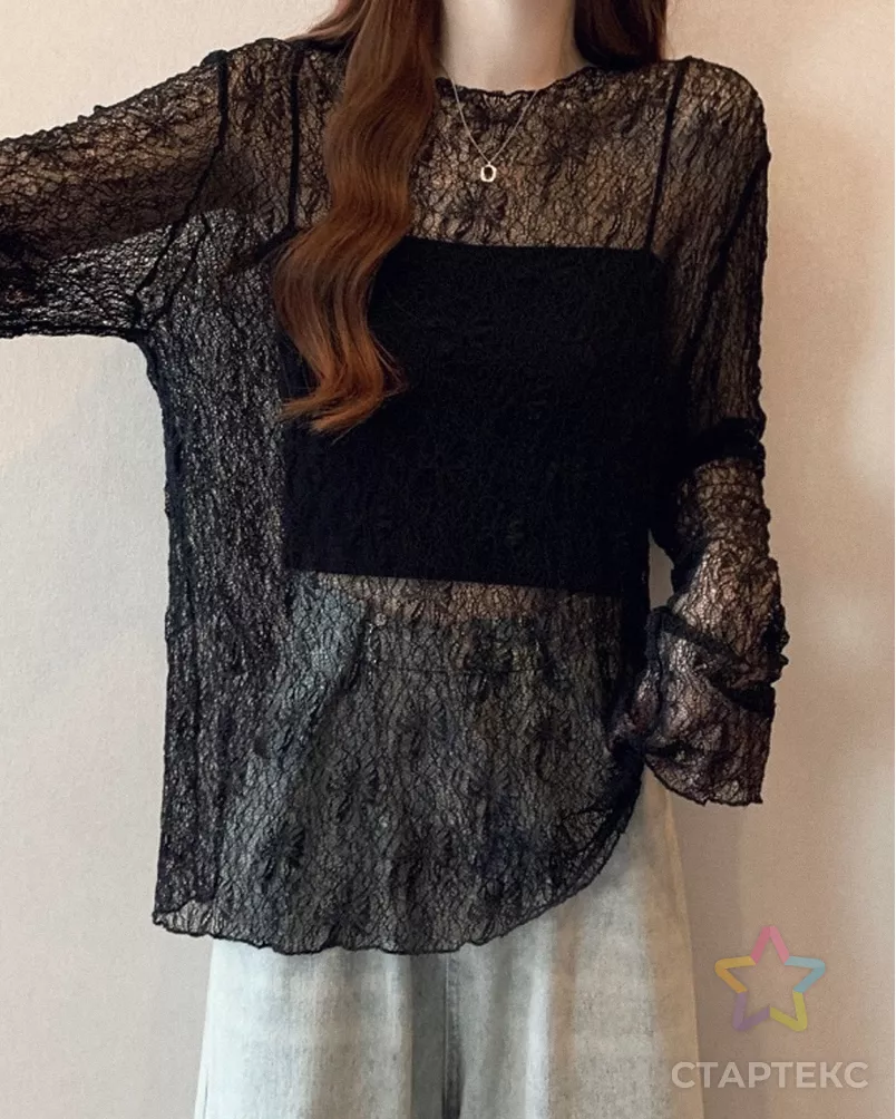 Гипюр стрейч Паутина арт. КПГС-98-1-25386.001 - рис. 2