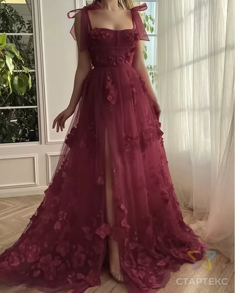 Сетка аппликация Цветы арт. СВС-108-2-25345.002 - рис. 2