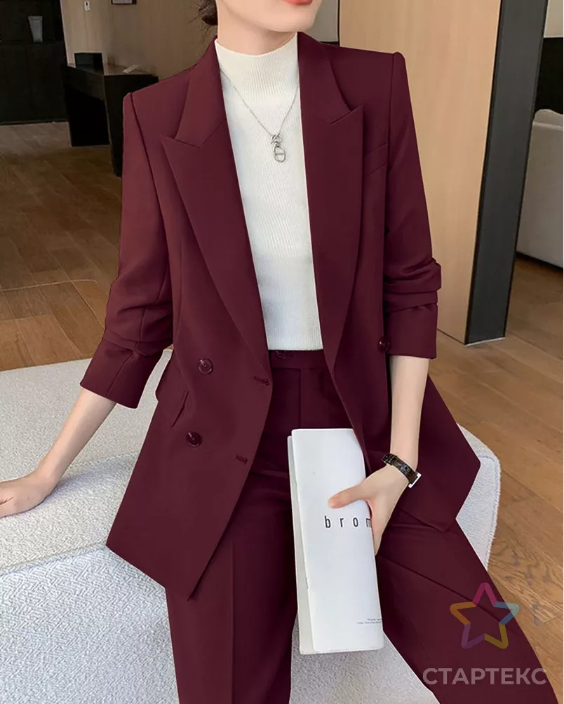 Костюмная стрейч Сутинг арт. КО-55-120-9211.107 - рис. 3