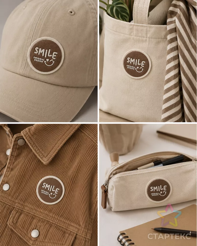 Декоративный элемент "SMILE ORIGINAL DESIGN" фетр д.3,5см 1000шт арт. ШФНЛ-41-1-48958 - рис. 5