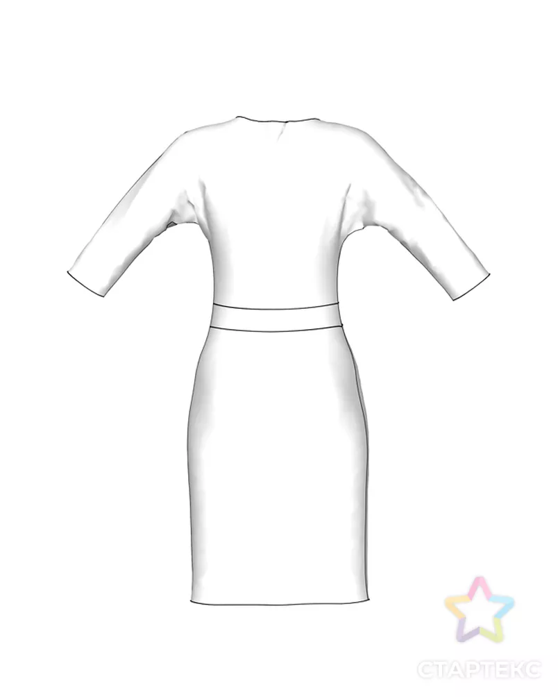 Выкройка платья W_012 арт. ВКК-2188-39-ВП0060 - рис. 4