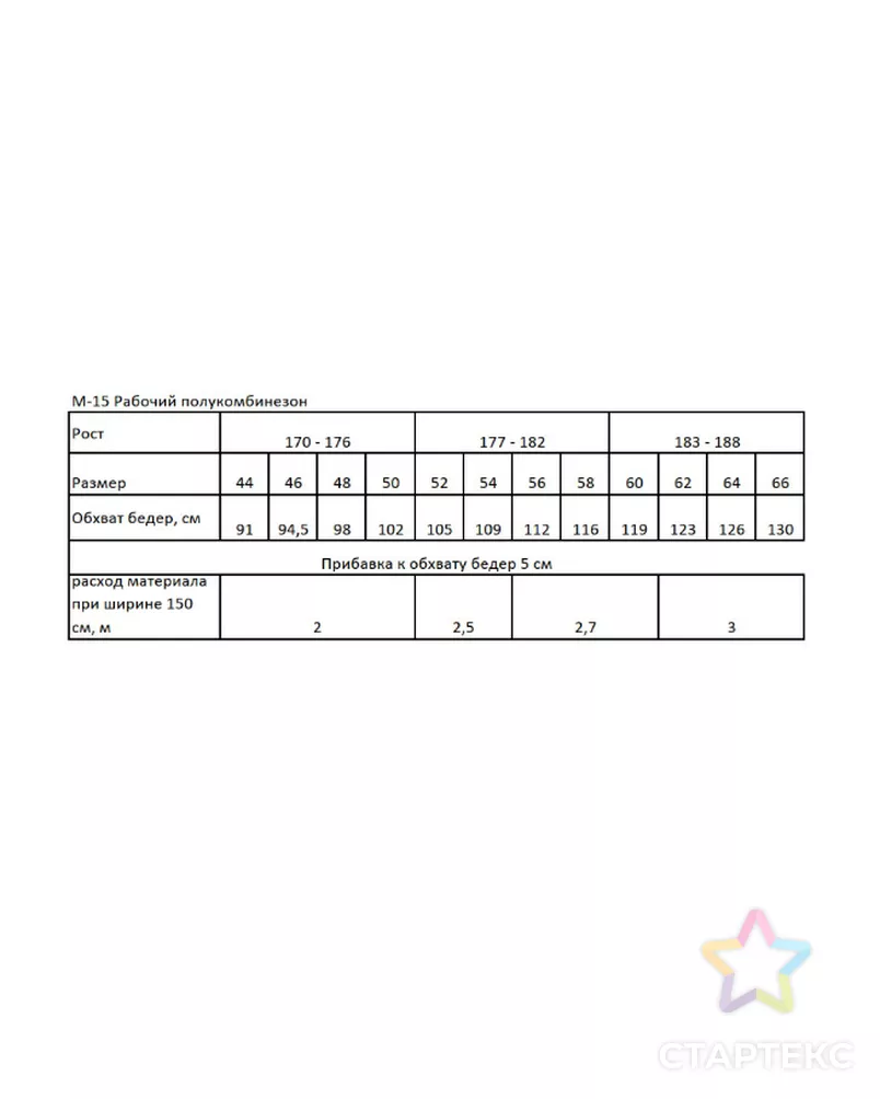 Выкройка: мужской рабочий полукомбинезон_М-15 арт. ВКК-4697-7-ВП1418 - рис. 7