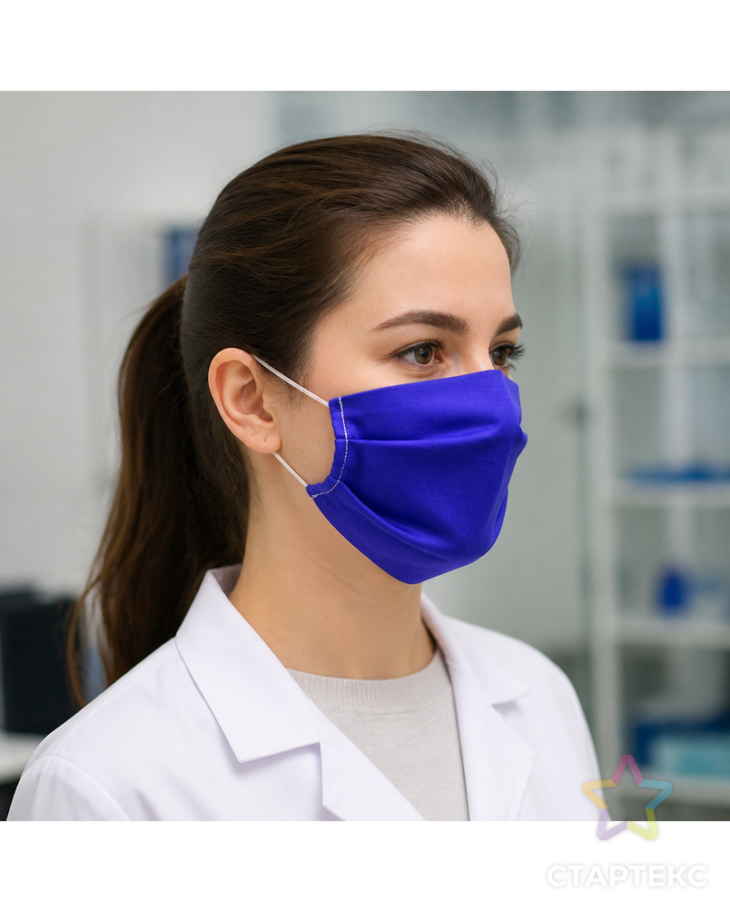 Выкройка: маска с карманом для фильтра арт. ВКК-2326-10-ВП0116 - рис. 1