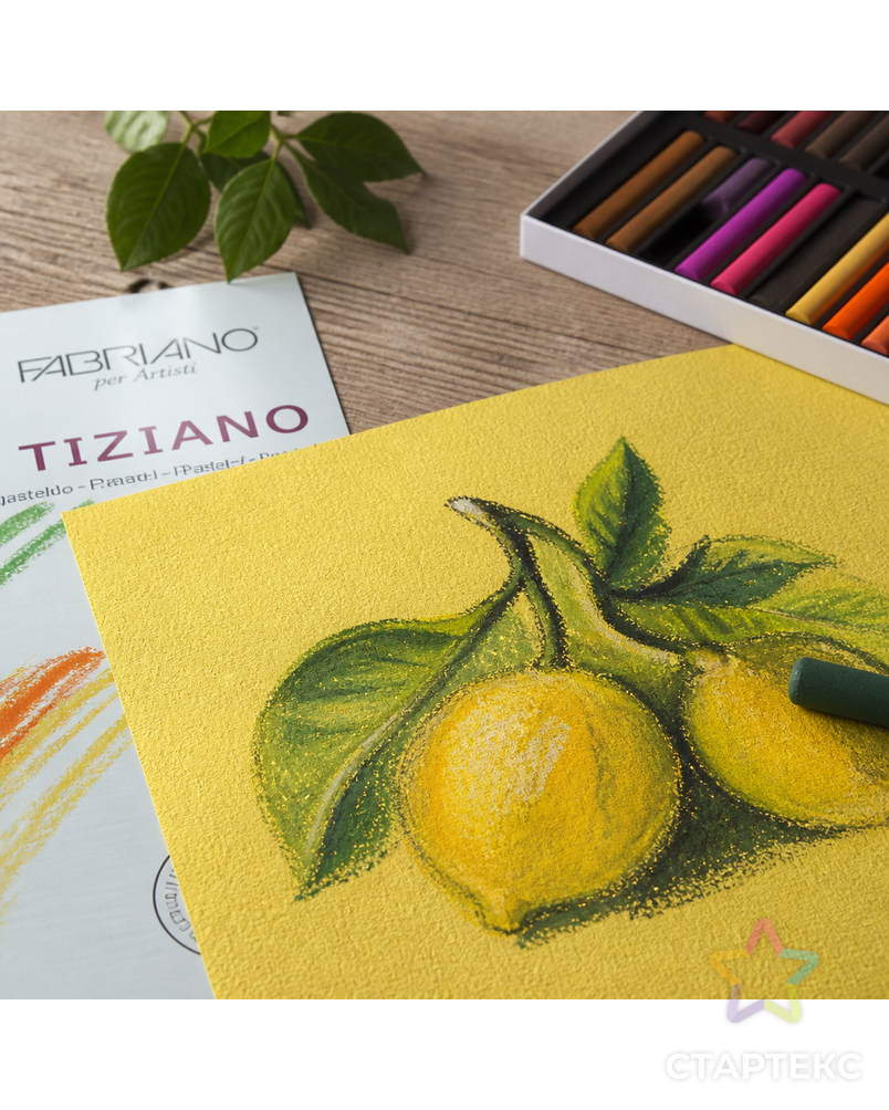 "Fabriano" Бумага для пастели "Tiziano" 160 г/м2 50 х 65 см лист 10 л. арт. ГММ-605-33-ГММ0041938 - рис. 3