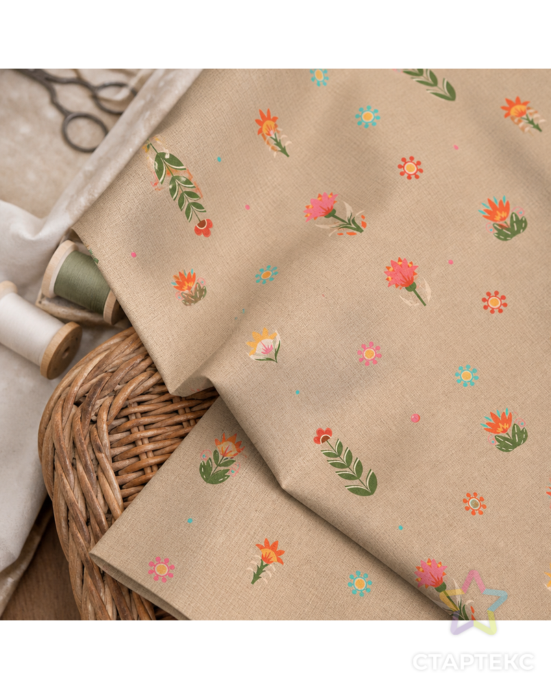 Ткани для пэчворка PEPPY ЛЕСНЫЕ ЖИТЕЛИ ФАСОВКА 50 x 55 см 146±5 г/кв.м 100% хлопок арт. ГММ-11932-5-ГММ0075335 - рис. 3