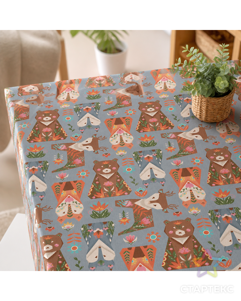 Ткани для пэчворка PEPPY ЛЕСНЫЕ ЖИТЕЛИ ФАСОВКА 50 x 55 см 146±5 г/кв.м 100% хлопок арт. ГММ-11932-10-ГММ0077763 - рис. 3
