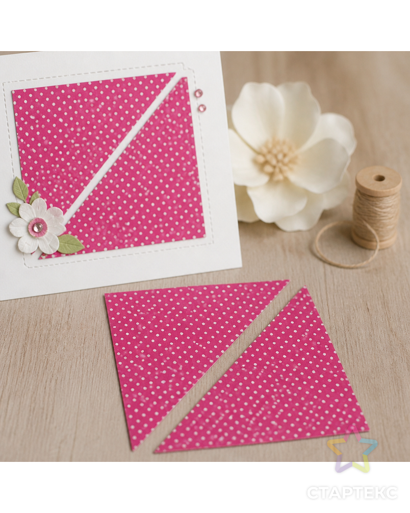 Нож для вырубки Sizzix® Bigz™ Die "Треугольники из квадратов" арт. ГЕЛ-4110-1-ГЕЛ0078856 - рис. 3