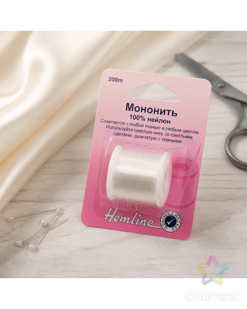 Мононить д.0,12мм 200м (прозрачный) арт. ГЕЛ-4128-1-ГЕЛ0032725 - рис. 2