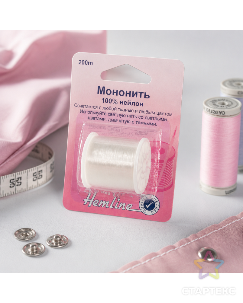 Мононить д.0,12мм 200м (прозрачный) арт. ГЕЛ-4128-1-ГЕЛ0032725 - рис. 3