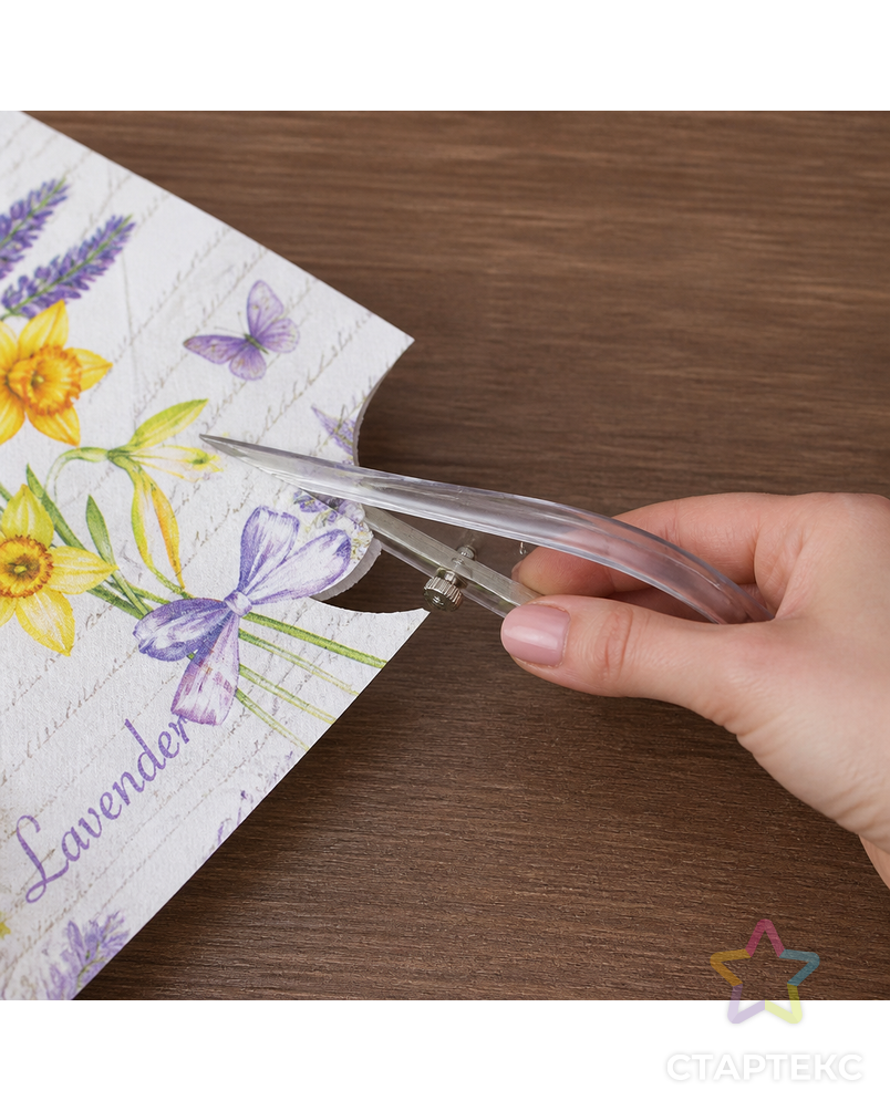 Ножницы для декупажа, с прямым лезвием арт. ГЕЛ-4542-1-ГЕЛ0065566 - рис. 3