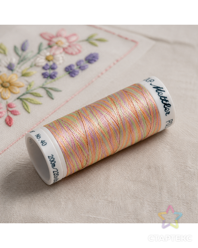 Нить вышивальная мультиколор POLY SHEEN MULTI, 200 м арт. ГЕЛ-4554-1-ГЕЛ0022825 - рис. 3