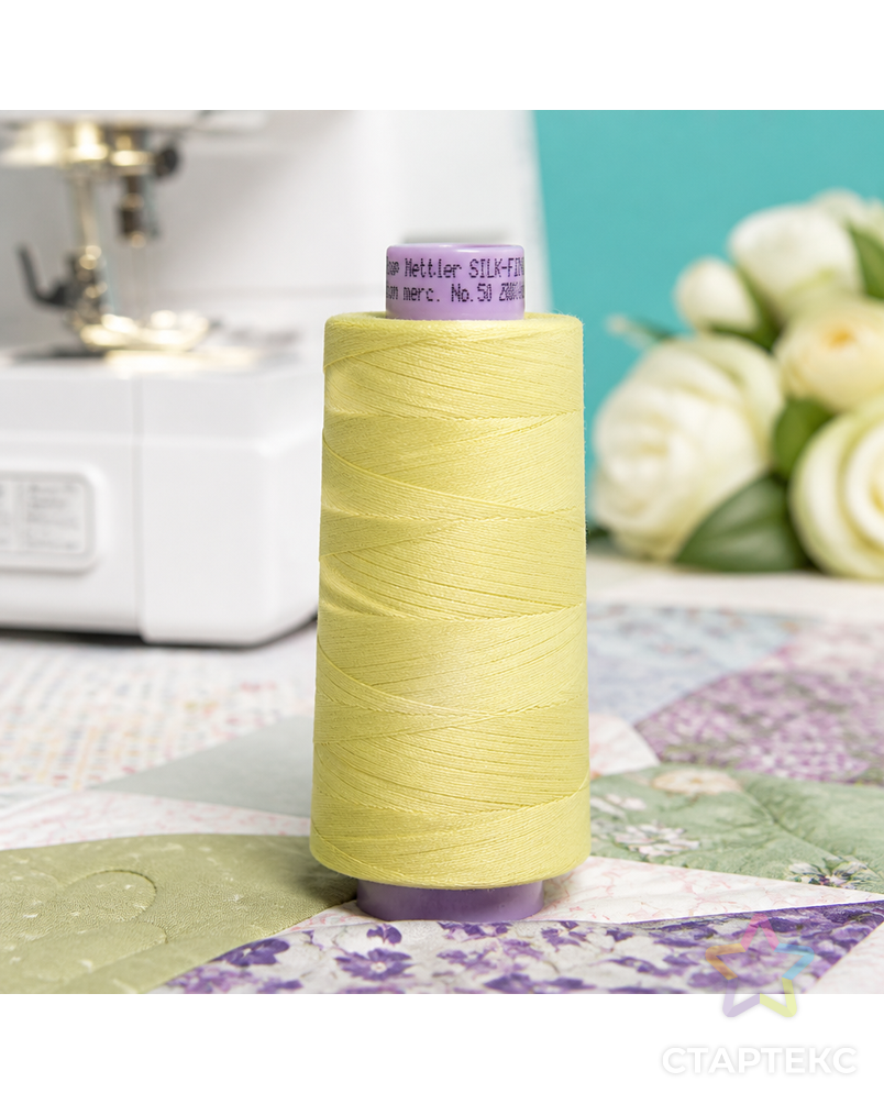 Нить для машинного квилтинга SILK-FINISH COTTON 50, 1829 м арт. ГЕЛ-5157-1-ГЕЛ0101235 - рис. 3