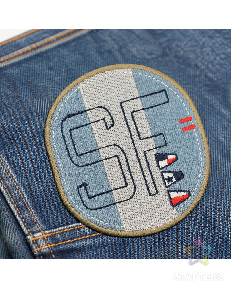 Термоаппликация HKM "Эмблема SF" арт. ГЕЛ-5287-1-ГЕЛ0097413 - рис. 1