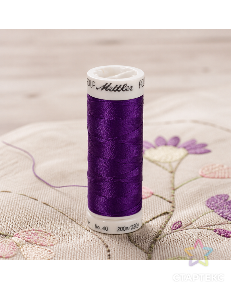 Нить вышивальная POLY SHEEN, 200 м арт. ГЕЛ-5701-1-ГЕЛ0023076 - рис. 1