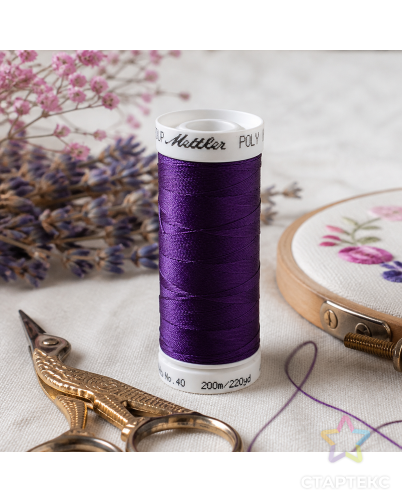 Нить вышивальная POLY SHEEN, 200 м арт. ГЕЛ-5701-1-ГЕЛ0023076 - рис. 3