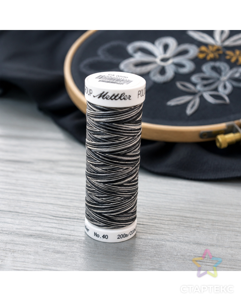 Нить вышивальная мультиколор POLY SHEEN MULTI, 200 м арт. ГЕЛ-5909-1-ГЕЛ0022839 - рис. 1