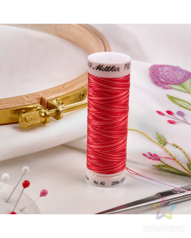 Нить вышивальная мультиколор POLY SHEEN MULTI, 200 м арт. ГЕЛ-6402-1-ГЕЛ0022814 - рис. 2