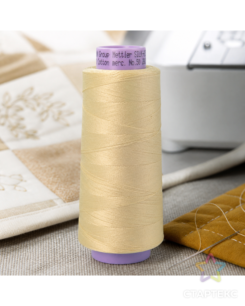 Нить для машинного квилтинга SILK-FINISH COTTON 50, 1829 м арт. ГЕЛ-6447-1-ГЕЛ0101244 - рис. 1