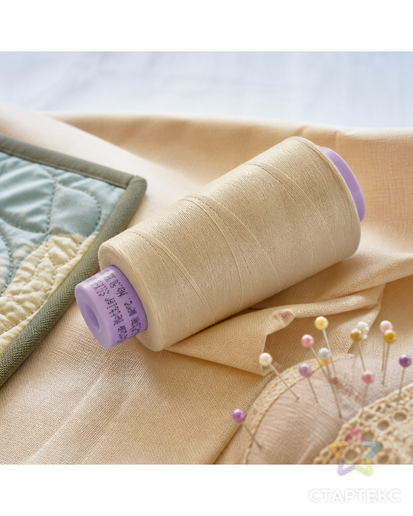Нить для машинного квилтинга SILK-FINISH COTTON 50, 1829 м арт. ГЕЛ-6447-1-ГЕЛ0101244 - рис. 3