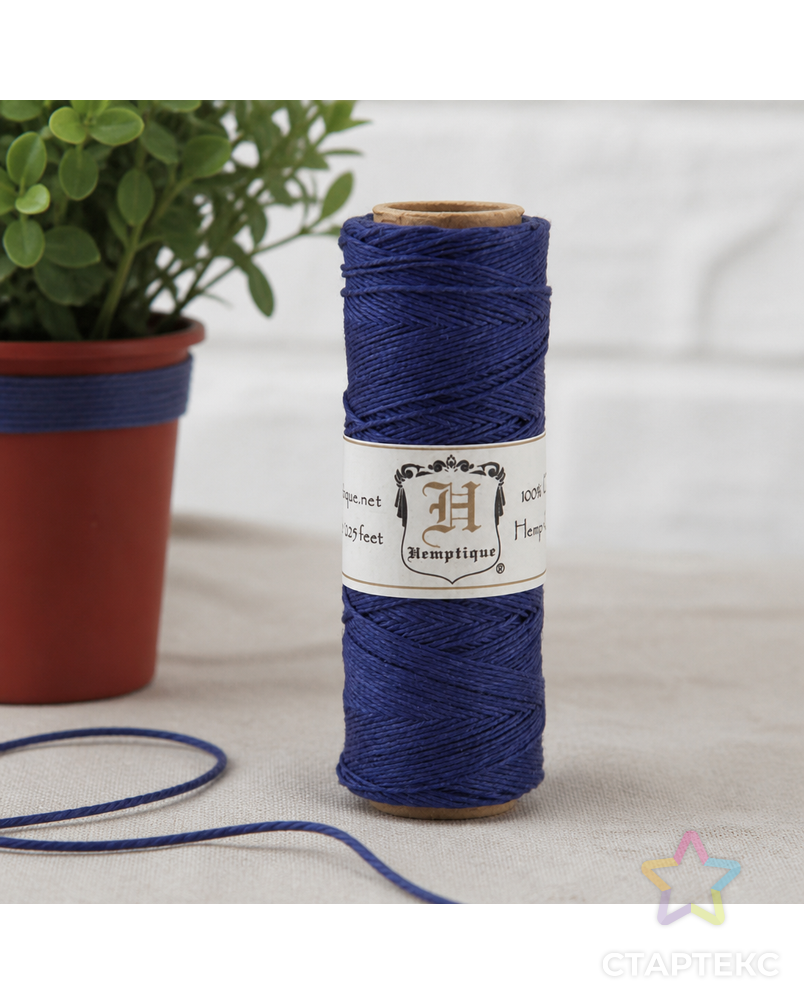 Шнур из пеньки HEMPTIQUE на катушках #10 - 0,5 мм, 62,5 м, 25 г арт. ГЕЛ-6524-1-ГЕЛ0062064 - рис. 1