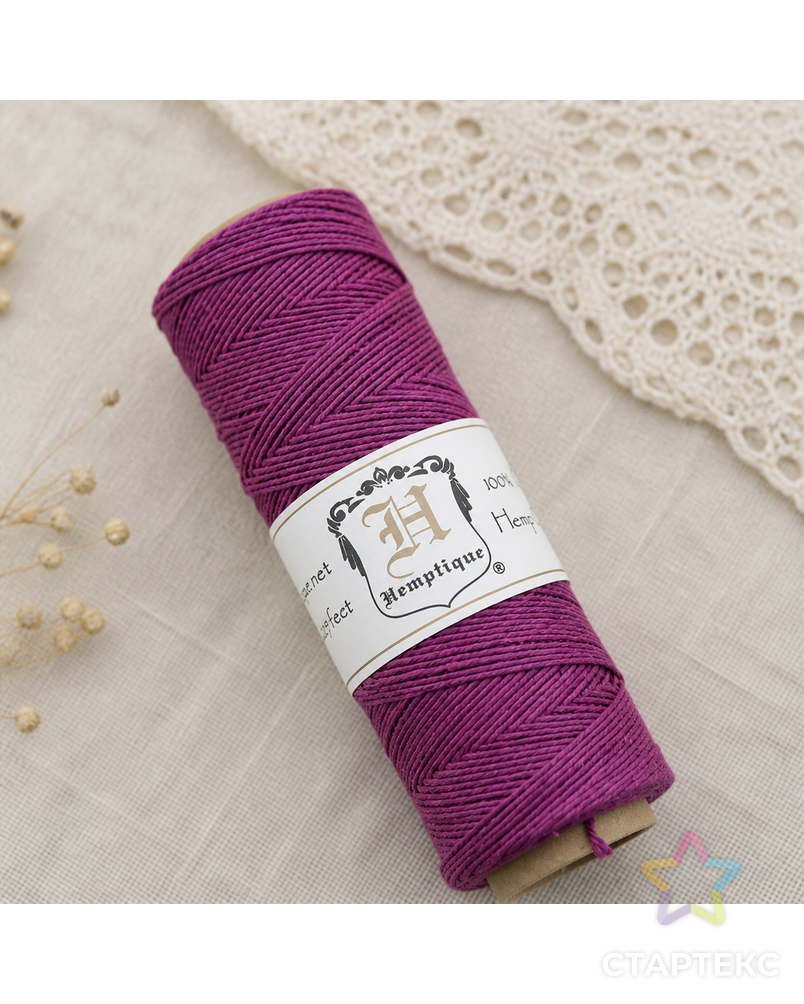 Шнур из пеньки HEMPTIQUE на катушках #10 - 0,5 мм, 62,5 м, 25 г арт. ГЕЛ-7163-1-ГЕЛ0062065 - рис. 3