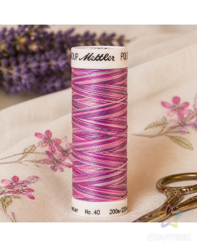 Нить вышивальная мультиколор POLY SHEEN MULTI, 200 м арт. ГЕЛ-8755-1-ГЕЛ0022806 - рис. 2