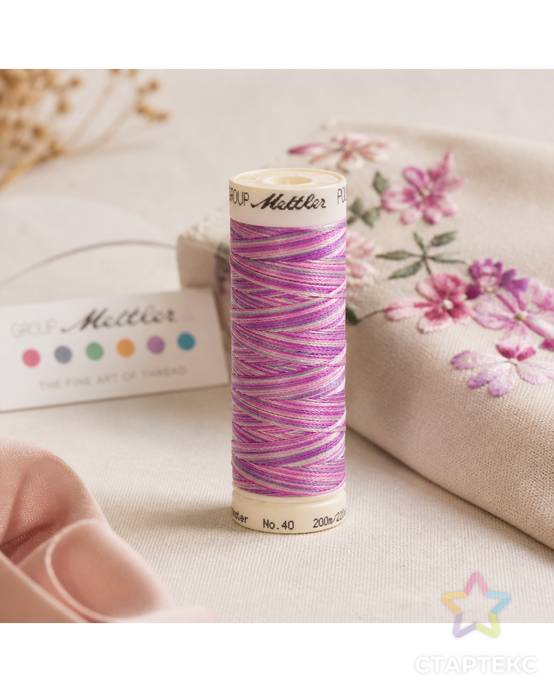Нить вышивальная мультиколор POLY SHEEN MULTI, 200 м арт. ГЕЛ-8755-1-ГЕЛ0022806 - рис. 3