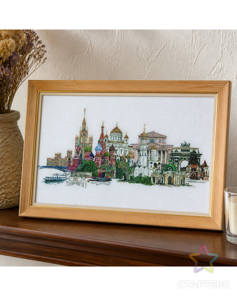 Набор для вышивания "Москва", канва лён 36 ct арт. ГЕЛ-9078-1-ГЕЛ0062560 - рис. 2