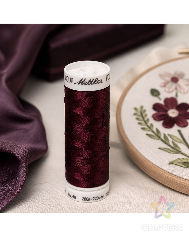 Нить вышивальная POLY SHEEN, 200 м арт. ГЕЛ-9308-1-ГЕЛ0023048 - рис. 2