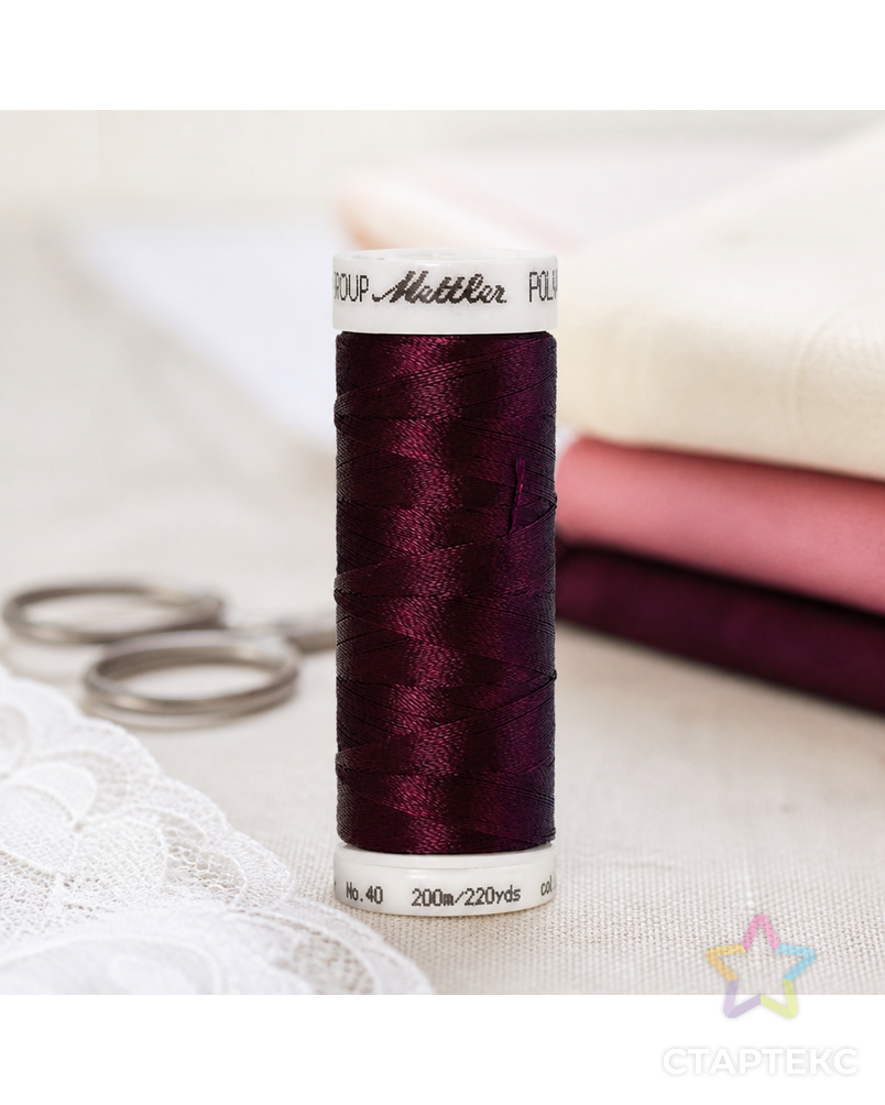 Нить вышивальная POLY SHEEN, 200 м арт. ГЕЛ-9308-1-ГЕЛ0023048 - рис. 3