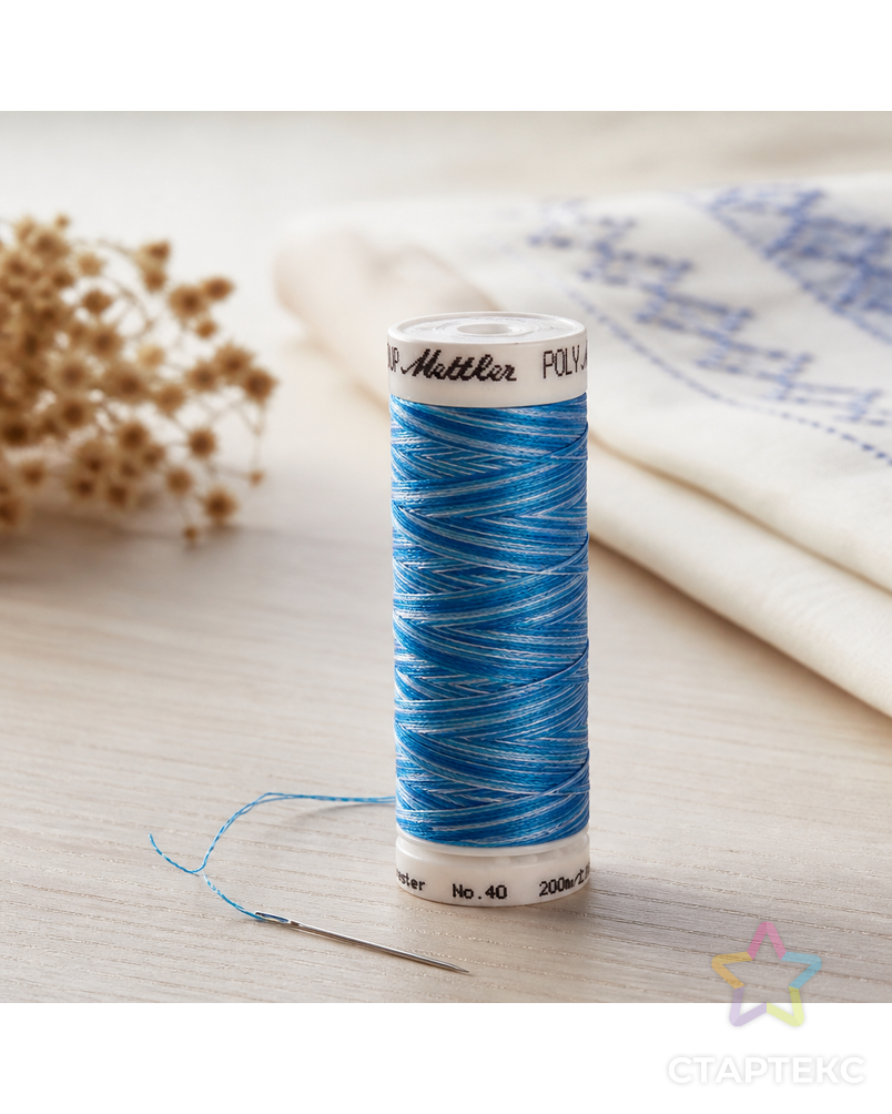 Нить вышивальная мультиколор POLY SHEEN MULTI, 200 м арт. ГЕЛ-9467-1-ГЕЛ0022820 - рис. 1