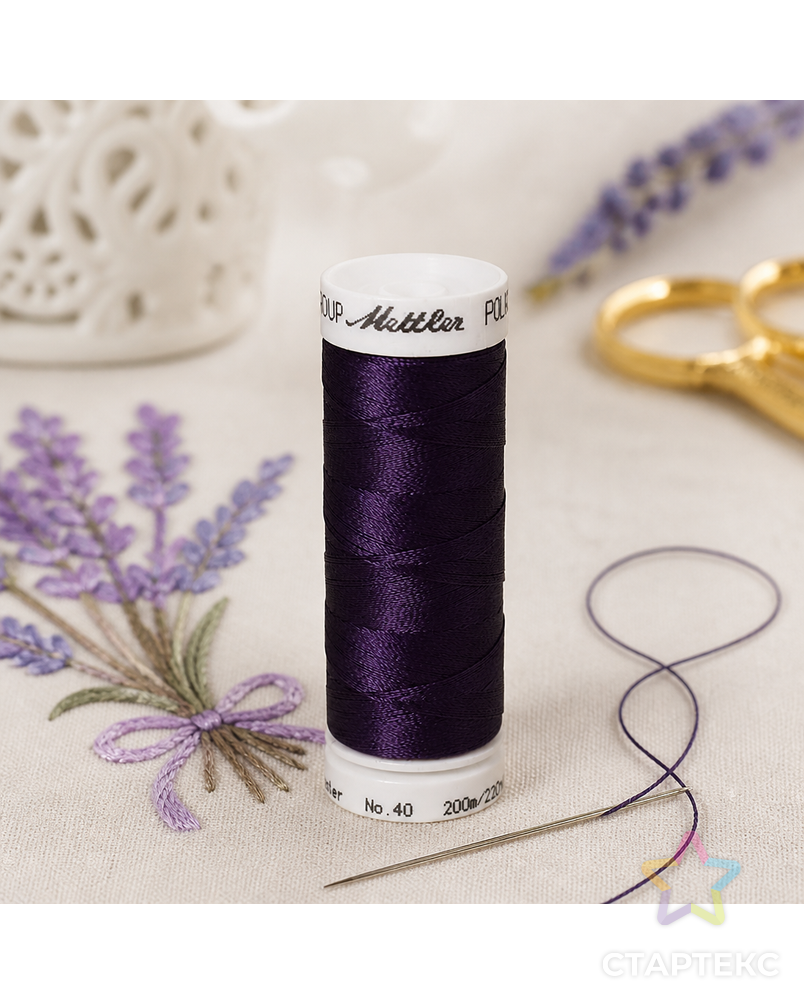 Нить вышивальная POLY SHEEN, 200 м арт. ГЕЛ-9763-1-ГЕЛ0023102 - рис. 2