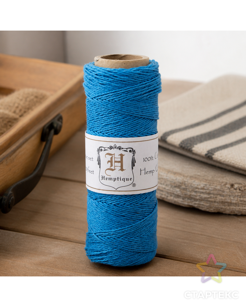Шнур из пеньки HEMPTIQUE на катушках #10 - 0,5 мм, 62,5 м, 25 г арт. ГЕЛ-9836-1-ГЕЛ0062057 - рис. 1